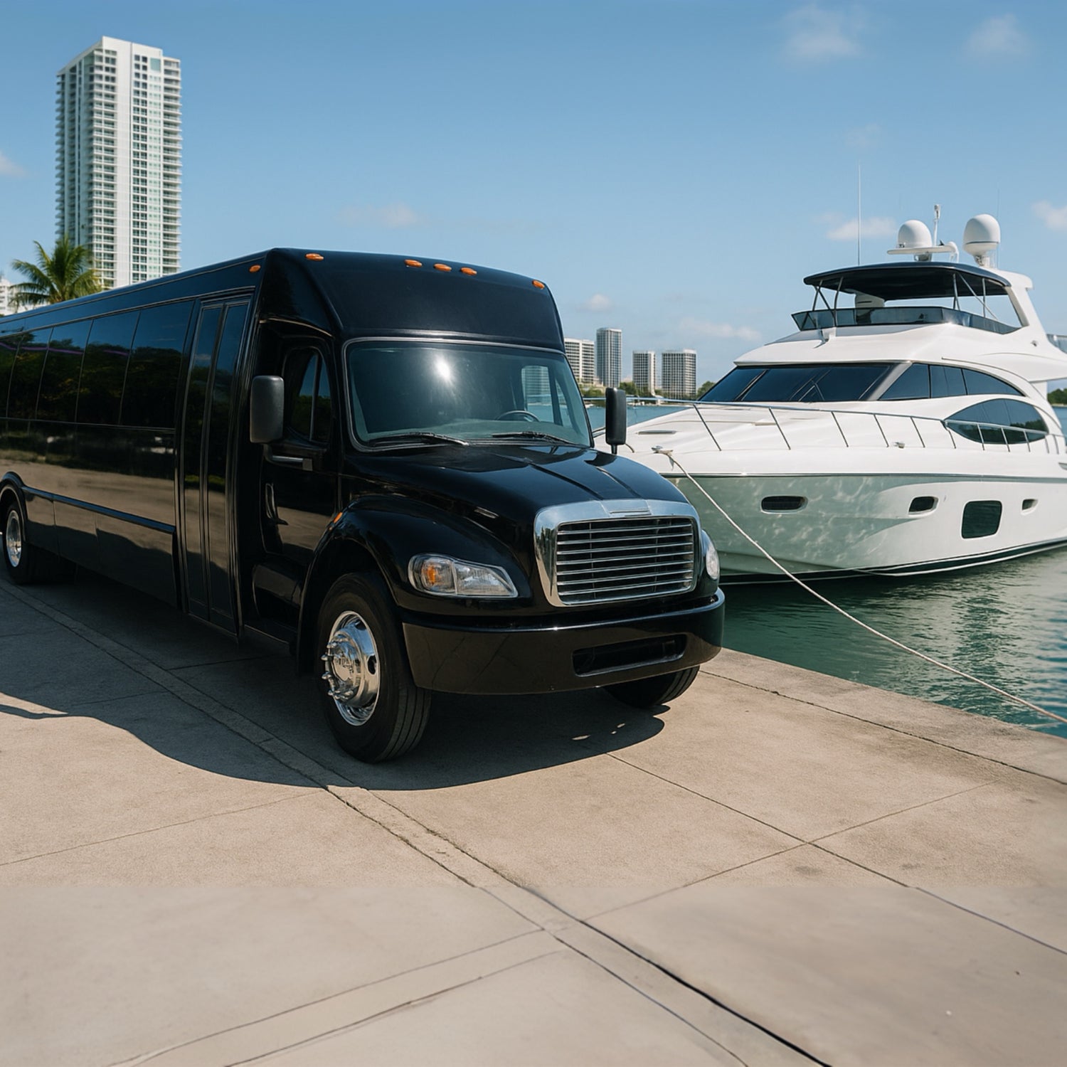Party Bus to Yacht Package